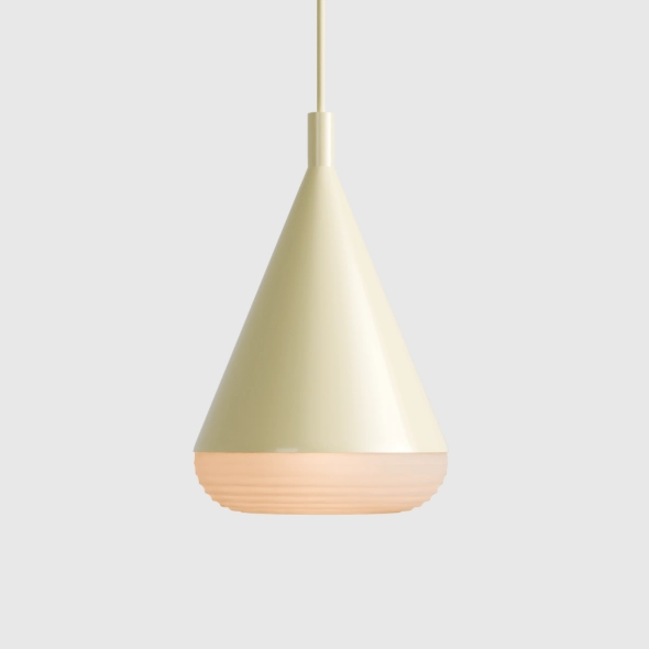 Mała lampa wisząca wysoka TORO MASEŁKOWY ŻÓŁTY proj. Kabo&Pydo (ø18)