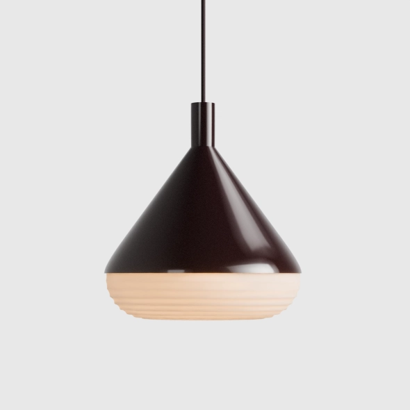 Duża lampa wisząca średnia TORO FIGOWY FIOLET proj. Kabo&Pydo (ø28)