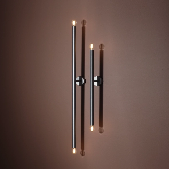 Minimalistyczna lampa ścienna TUBO WALL LONG STEEL