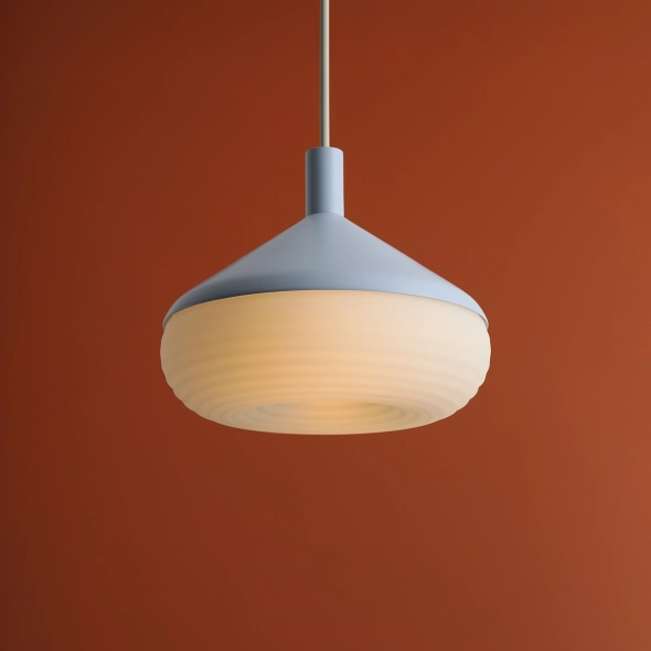 Mała lampa wisząca TORO S CLEAR BLUE proj. Kabo&Pydo (ø18)