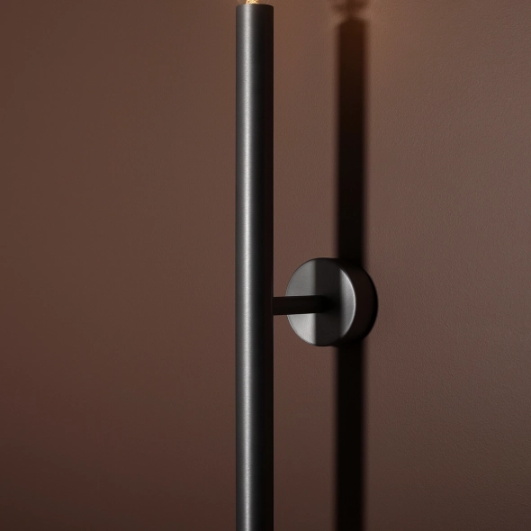 Minimalistyczna lampa ścienna TUBO WALL SHORT STEEL