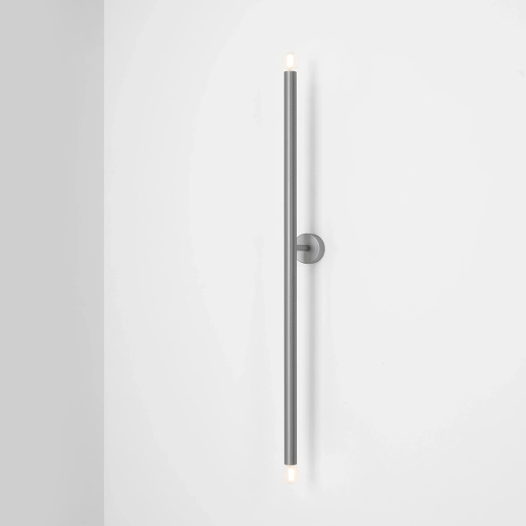 Minimalistyczna lampa ścienna TUBO WALL LONG STEEL