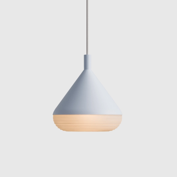 Mała lampa wisząca średnia TORO CZYSTY BŁĘKIT proj. Kabo&Pydo (ø18)