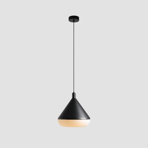 Große Hängeleuchte TORO Tiefschwarz, Design: Kabo&Pydo (ø 28)