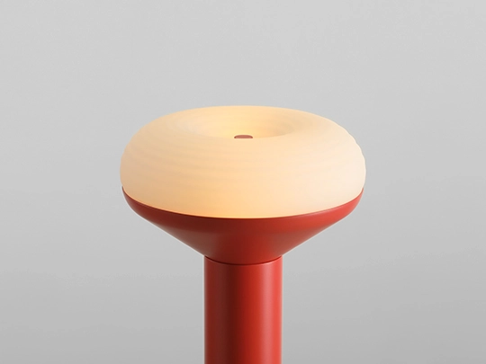 Minimalistyczna lampa stojąca TORO FLOOR KORALOWA CZERWIEŃ proj. Kabo&Pydo