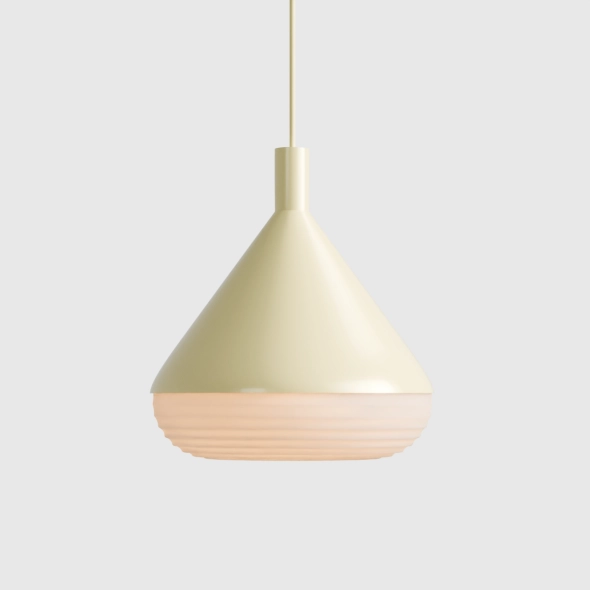 Duża lampa wisząca średnia TORO MASEŁKOWY ŻÓŁTY proj. Kabo&Pydo (ø28)