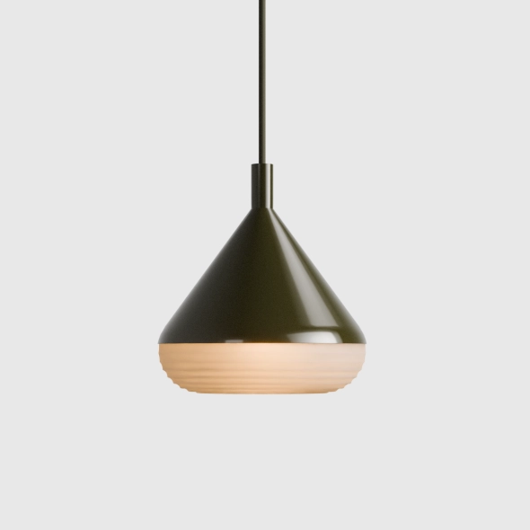 Mała lampa wisząca średnia TORO BUTELKOWA ZIELEŃ proj. Kabo&Pydo (ø18)
