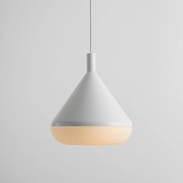Large TORO OFF WHITE pendant lamp by Kabo&Pydo (ø28)