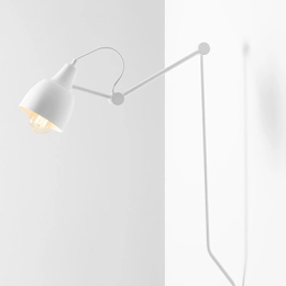 Designer-Wandleuchte AIDA 1 WHITE