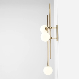 Designer-Wandleuchte HARMONY 3 WALL GOLD