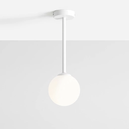 Minimalistyczna lampa sufitowa PINNE SHORT WHITE