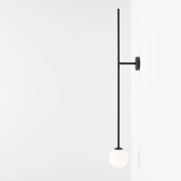 Minimalistische Wand- oder Deckenleuchte PINNE 1 WALL BLACK
