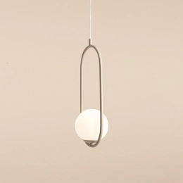 Beige Pendelleuchte RIVA 1 BEIGE