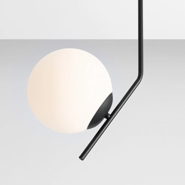 Moderne Lampe GALLIA 1 SHORT BLACK (kurz)