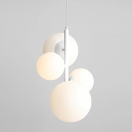 Striking pendant lamp BLOOM 4 WHITE