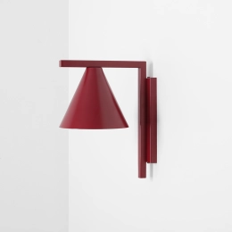 Geometrische Wandleuchte mit kegelförmigem Schirm FORM WALL RED WINE