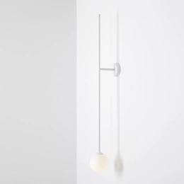 Minimalistyczna lampa ścienna lub sufitowa PINNE 1 WALL WHITE