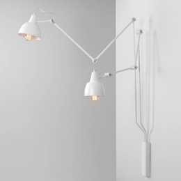 Designer-Wandleuchte AIDA 2 WHITE