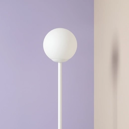 Minimalistyczna lampa podłogowa PINNE FLOOR WHITE
