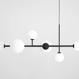 Auffällige Pendelleuchte DIONE 6 BLACK