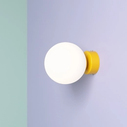 Senfgelbe Wand- oder Deckenleuchte BALL WALL MUSTARD (14cm)