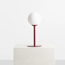 Burgunderrote Tischleuchte PINNE TABLE RED WINE, limitierte Kollektion Artera Colours