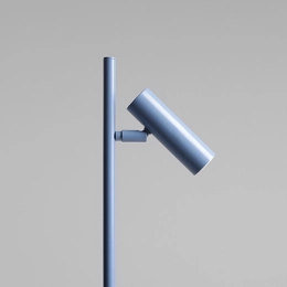 Minimalistische, blaue Tischleuchte TREVO TABLE DUSTY BLUE